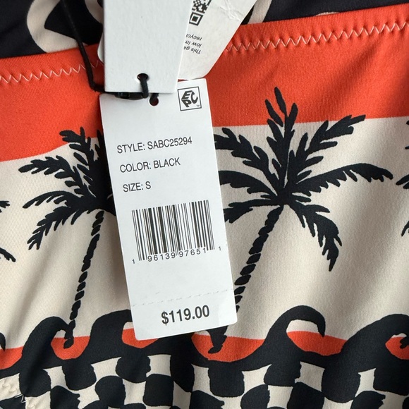 Sanctuary Women's Beach Conversations Plunge Mio One-Piece Swimsuit Size Small - Picture 10 of 11